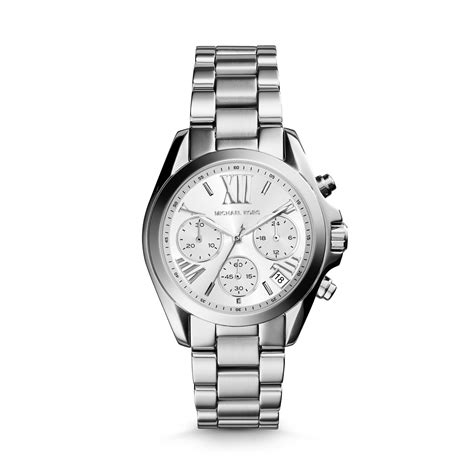 unisex watches michael kors silver|michael kors bradshaw chronograph watch.